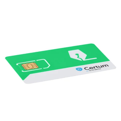 Pieczęć elektroniczna Certum mini - karta z logo Certum