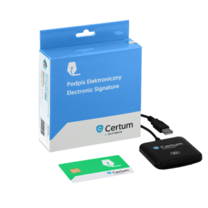 Zestaw do podpisu elektronicznego z kartą i czytnikiem Certum by Asseco